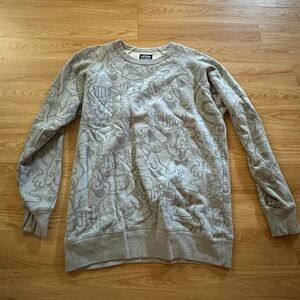Gray Stussy Crewneck Sweater
